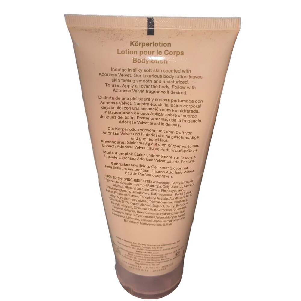 Jafra Adorisse Velvet Body Lotion 6.7 fl oz. Never used weighs 7.6 oz. - Picture 2 of 2